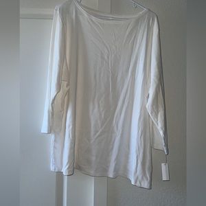 Women’s white Talbots shirt